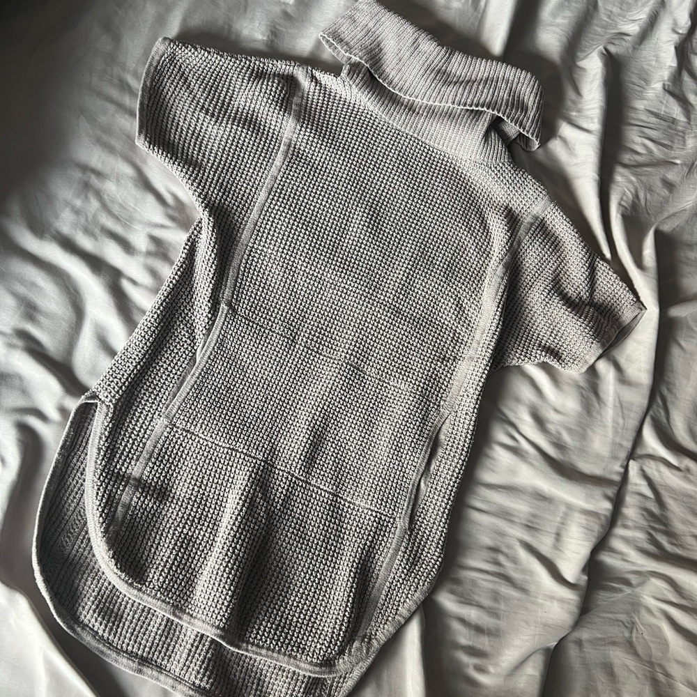 UGG Taupe Sleeveless Knit Turtleneck Sweater